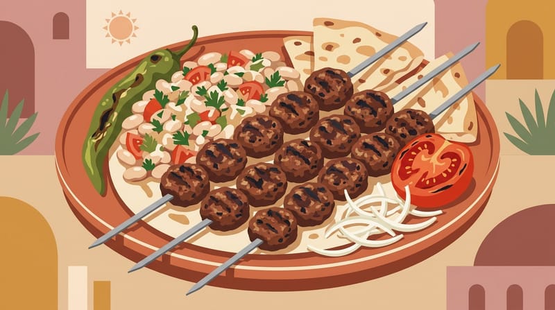 Skewered Köfte