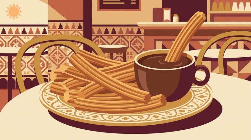 Churros con Chocolate