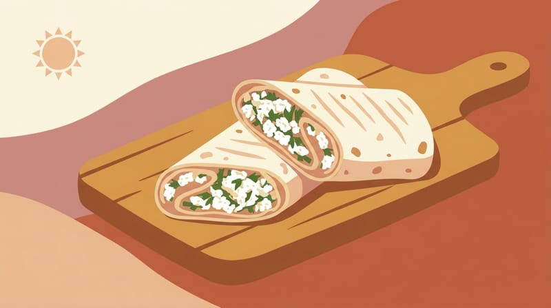 Lavash with Cheese and Herbs