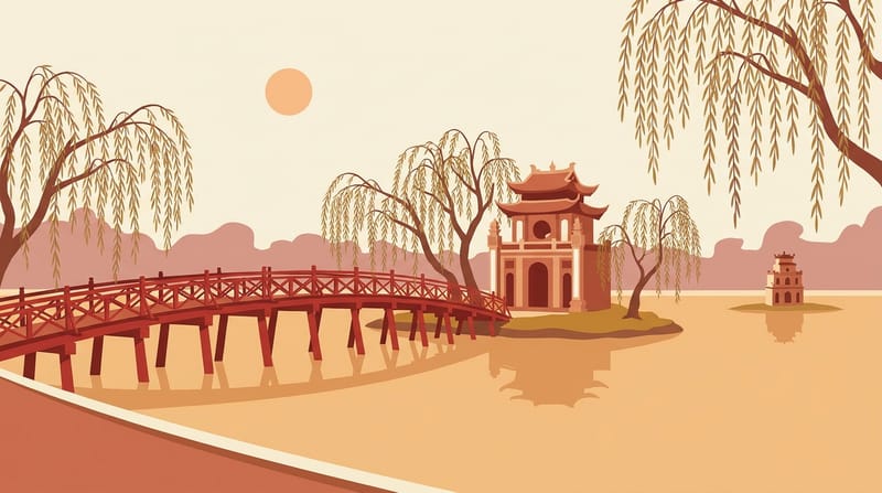 Hoàn Kiếm Lake and Ngọc Sơn Temple