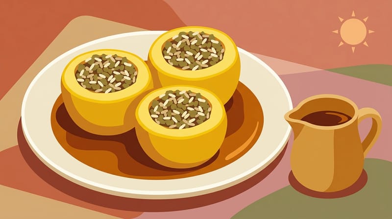 Molasses Stuffed Quince