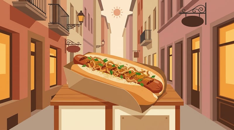 Bosna Sausage at Balkan Grill