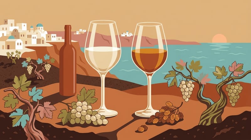 Assyrtiko and Vinsanto Wines