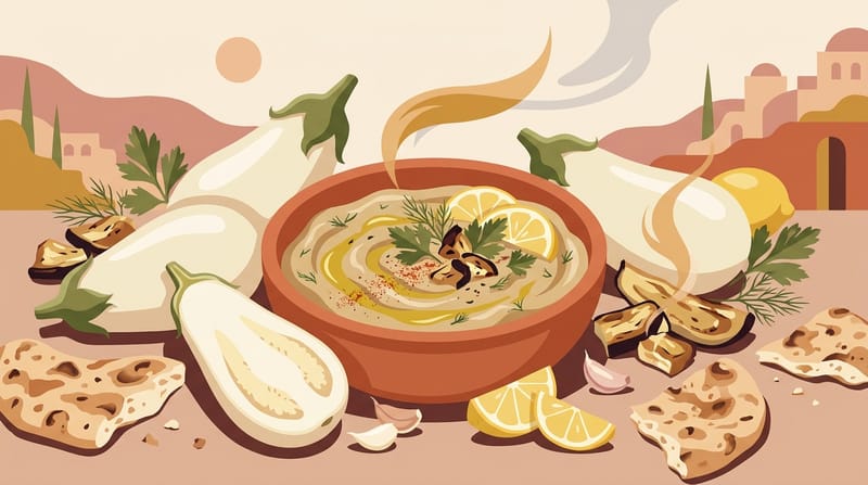 Santorini White Eggplant Dip